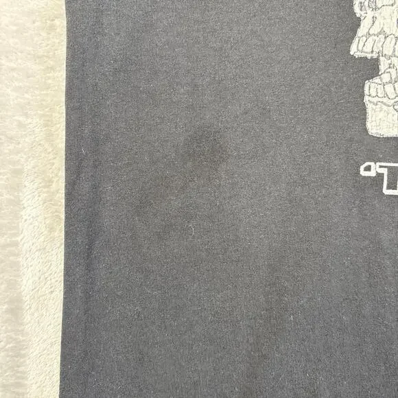 Primitive Skateboarding ‘Til the End Skull Flames Graphic T-shirt Size Medium - Picture 7 of 7